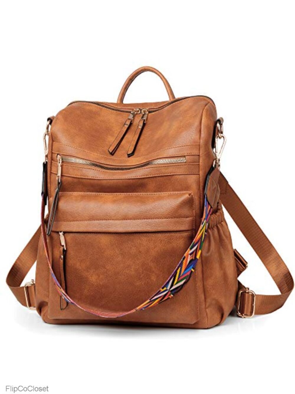 Women's Leather Backpack Purse, Faux Leather Travel Shoulder Bags